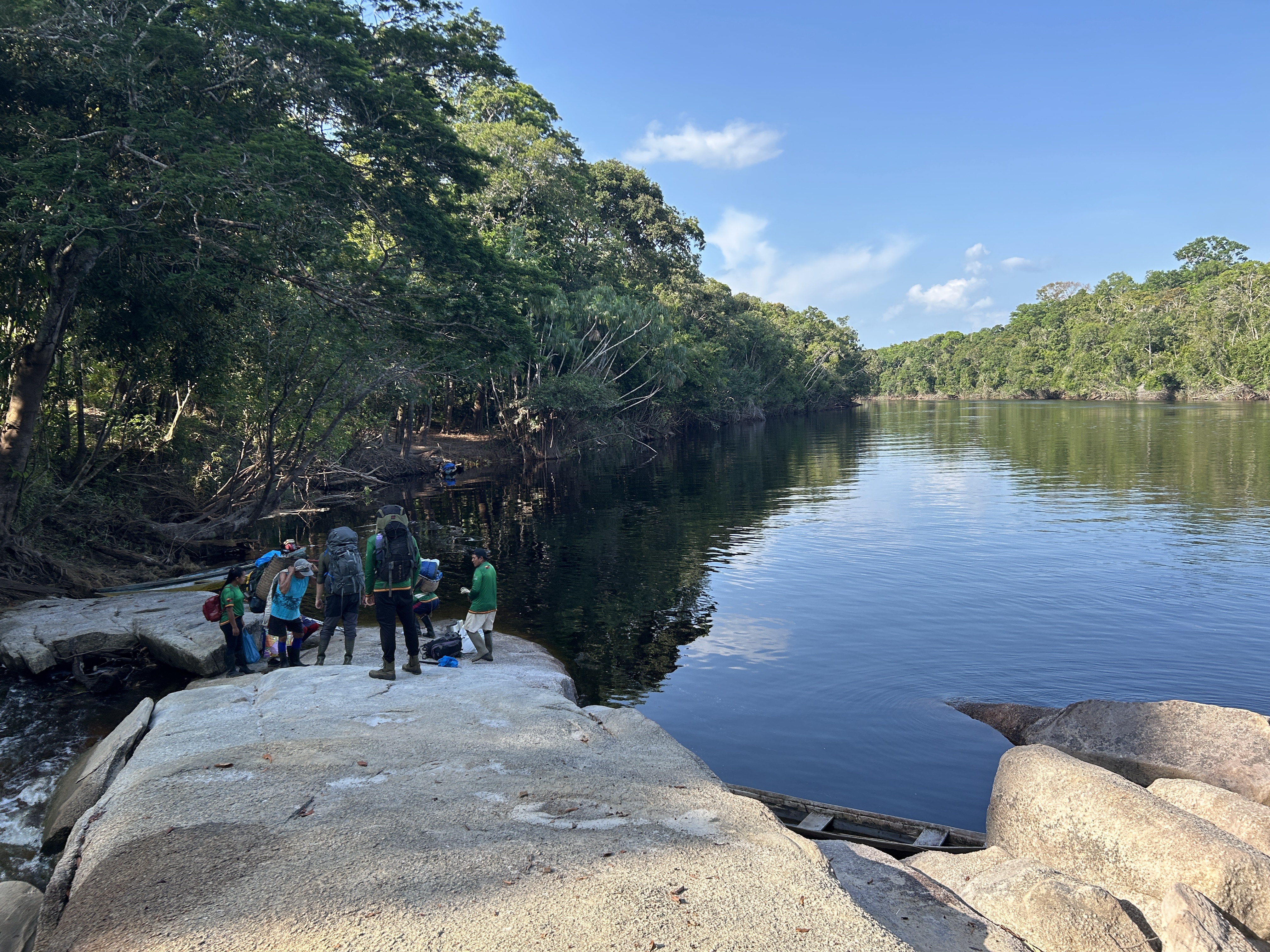 Atividade de campo com colaboração local